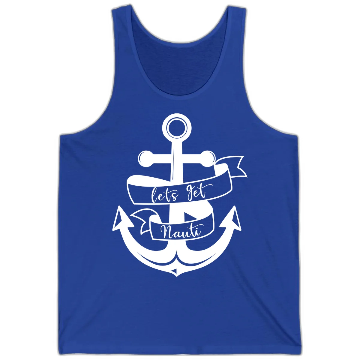 Let's Get Nauti Anchor Tank in True Royal
