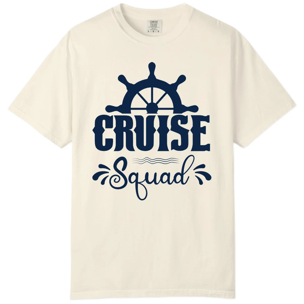 Cruise Squad Nautical Helm Comfort Color in Ivory
