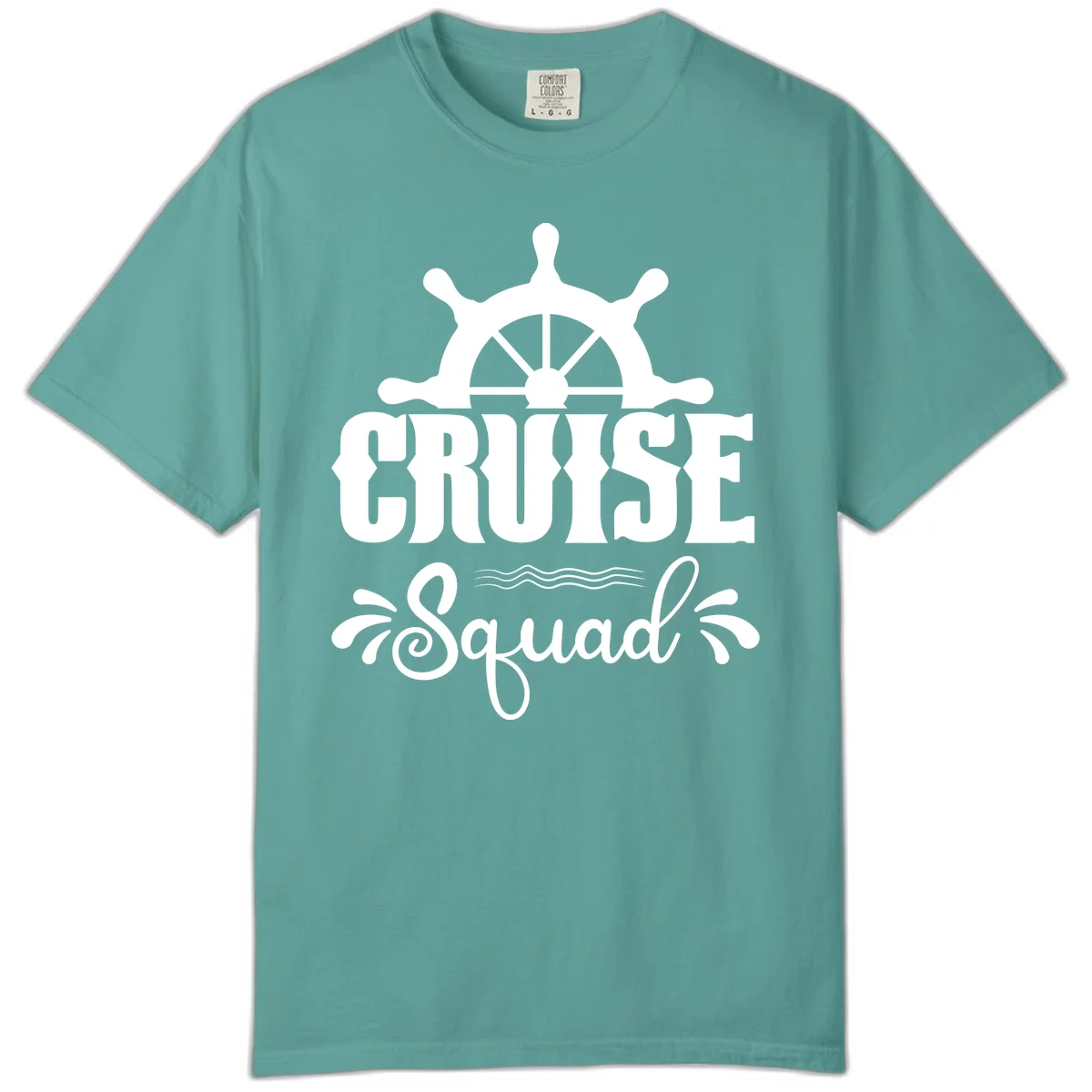Cruise Squad Nautical Helm Comfort Color in Seafoam