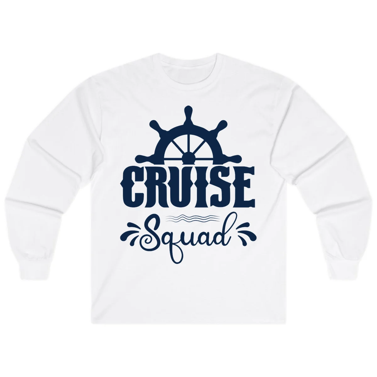 Cruise Squad Nautical Helm Long Sleeve in White