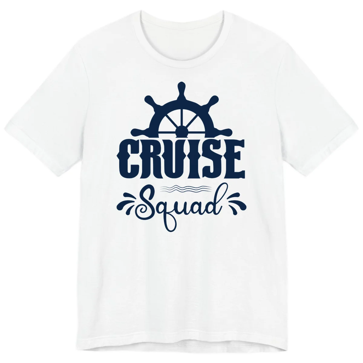 Cruise Squad Nautical Helm Premium T-Shirt in White