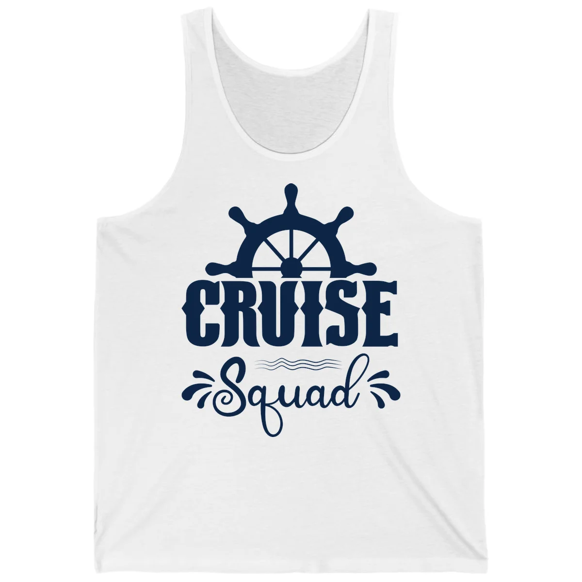 Cruise Squad Nautical Helm Tank in White