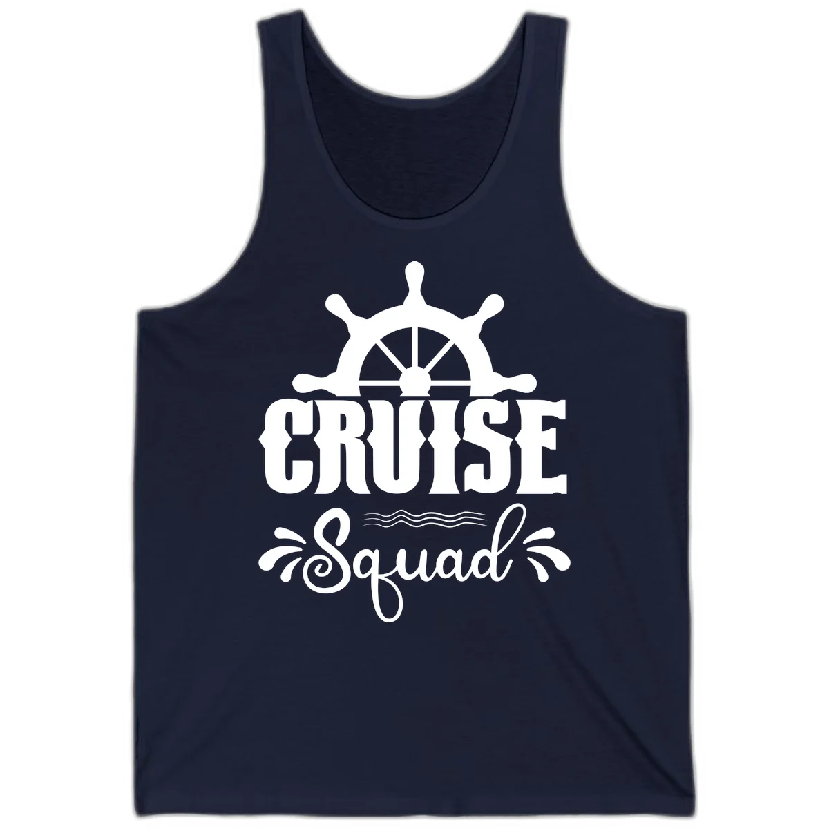 Cruise Squad Nautical Helm Tank in Navy