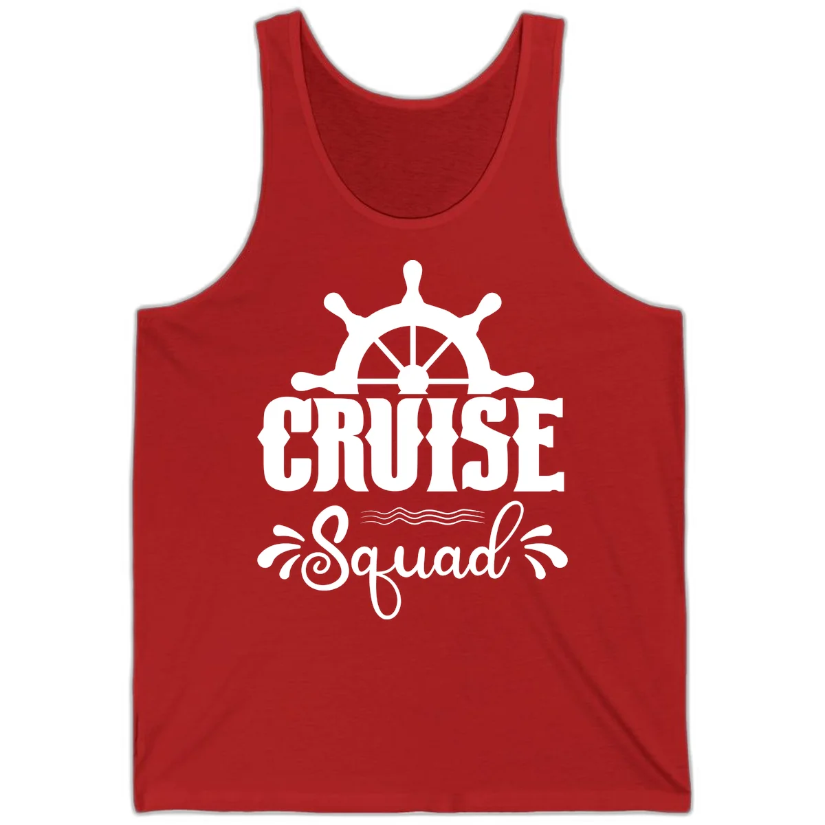 Cruise Squad Nautical Helm Tank in Red