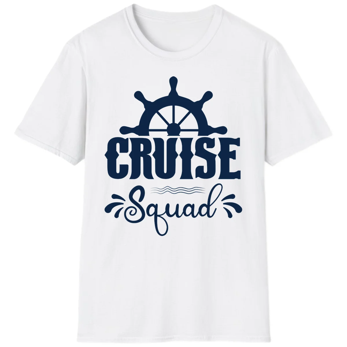 Cruise Squad Nautical Helm T-Shirt in White