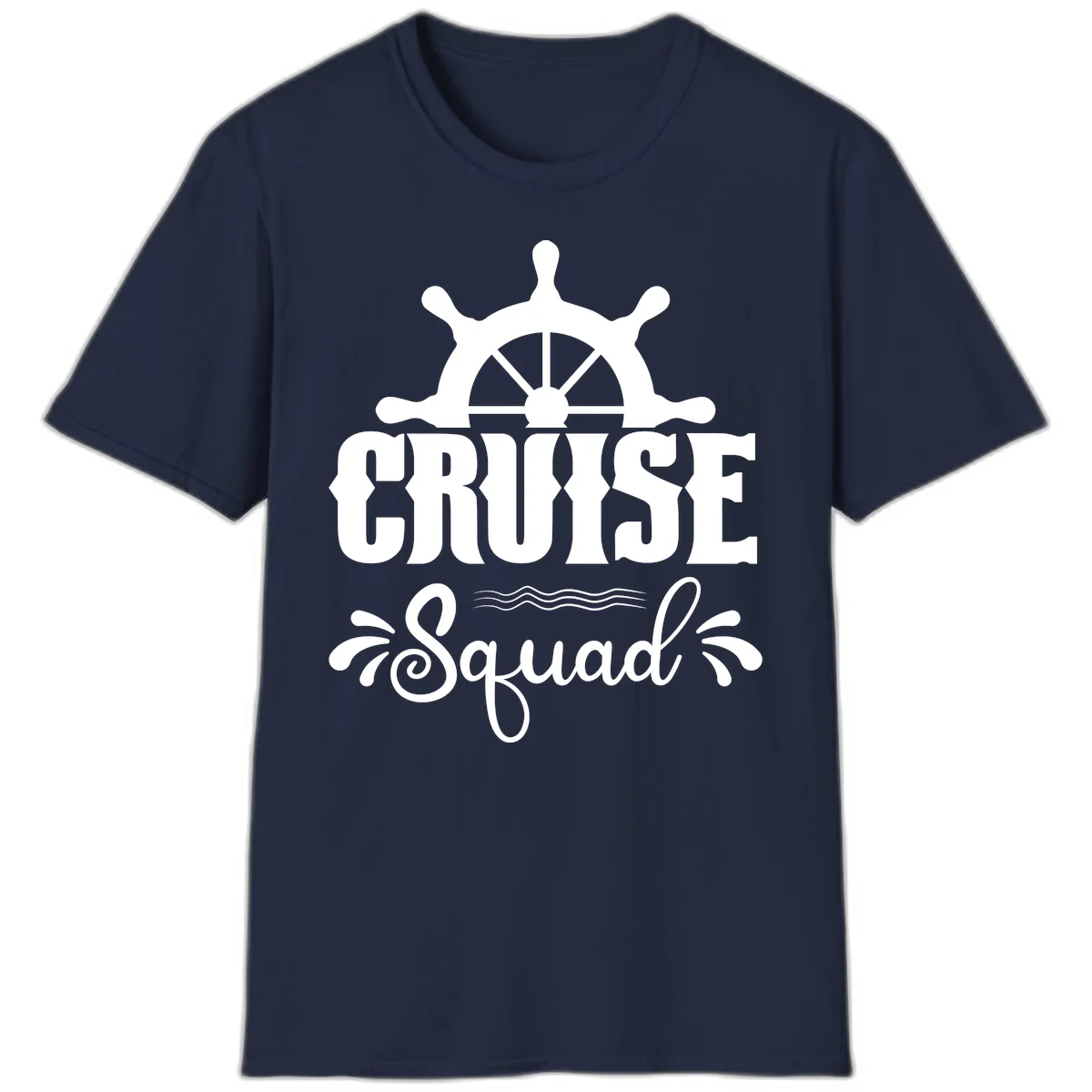 Cruise Squad Nautical Helm T-Shirt in Navy