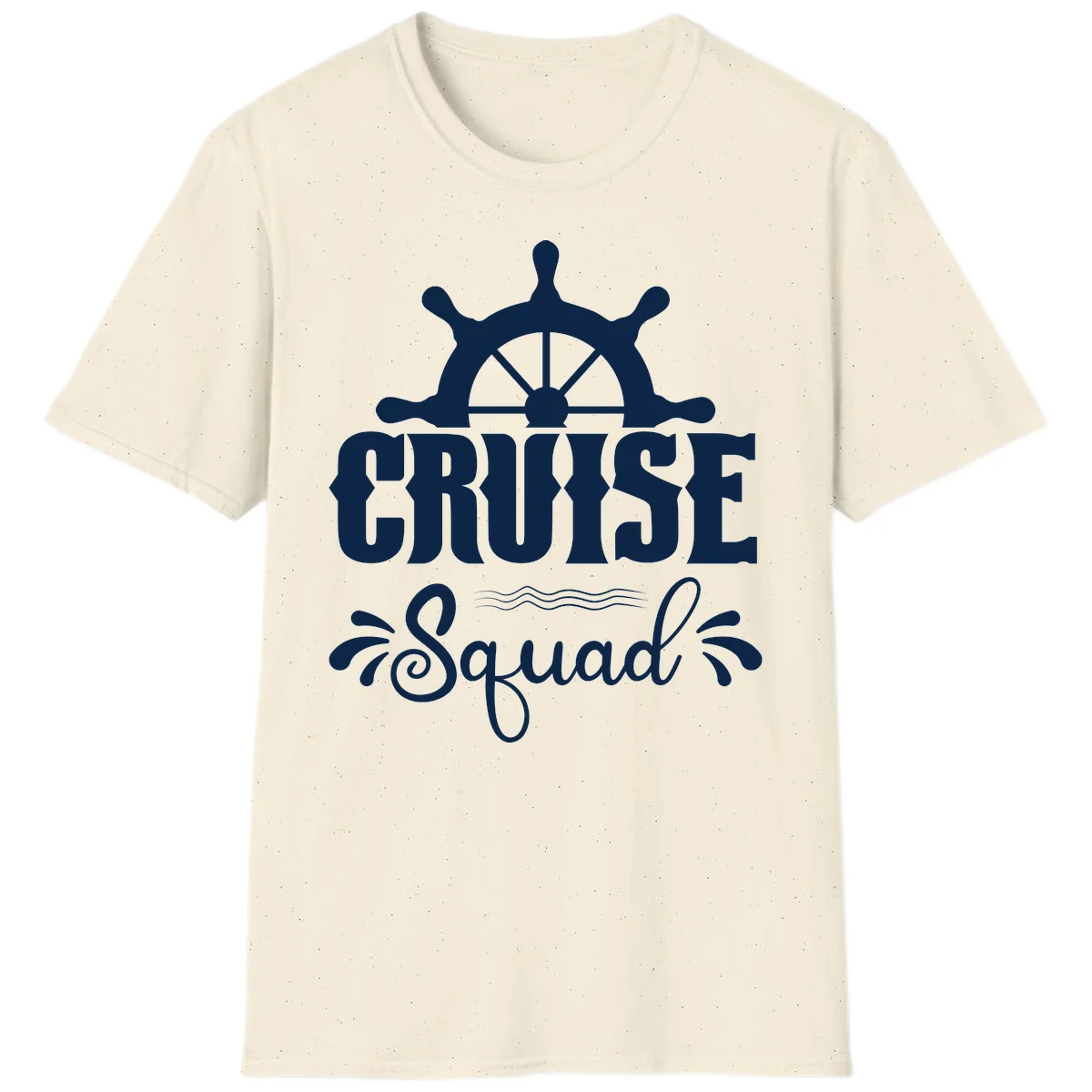 Cruise Squad Nautical Helm T-Shirt in Natural