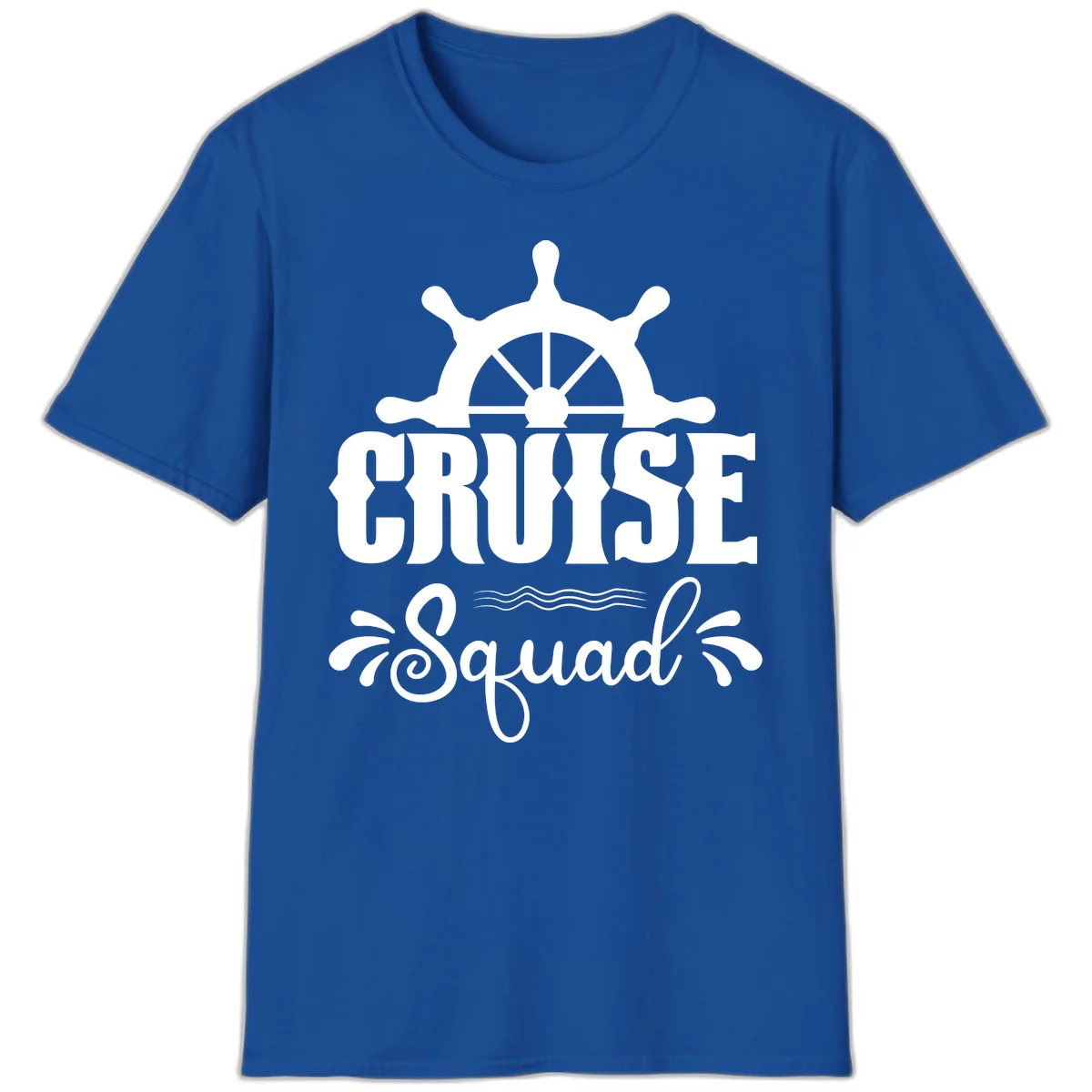 Cruise Squad Nautical Helm T-Shirt in Royal