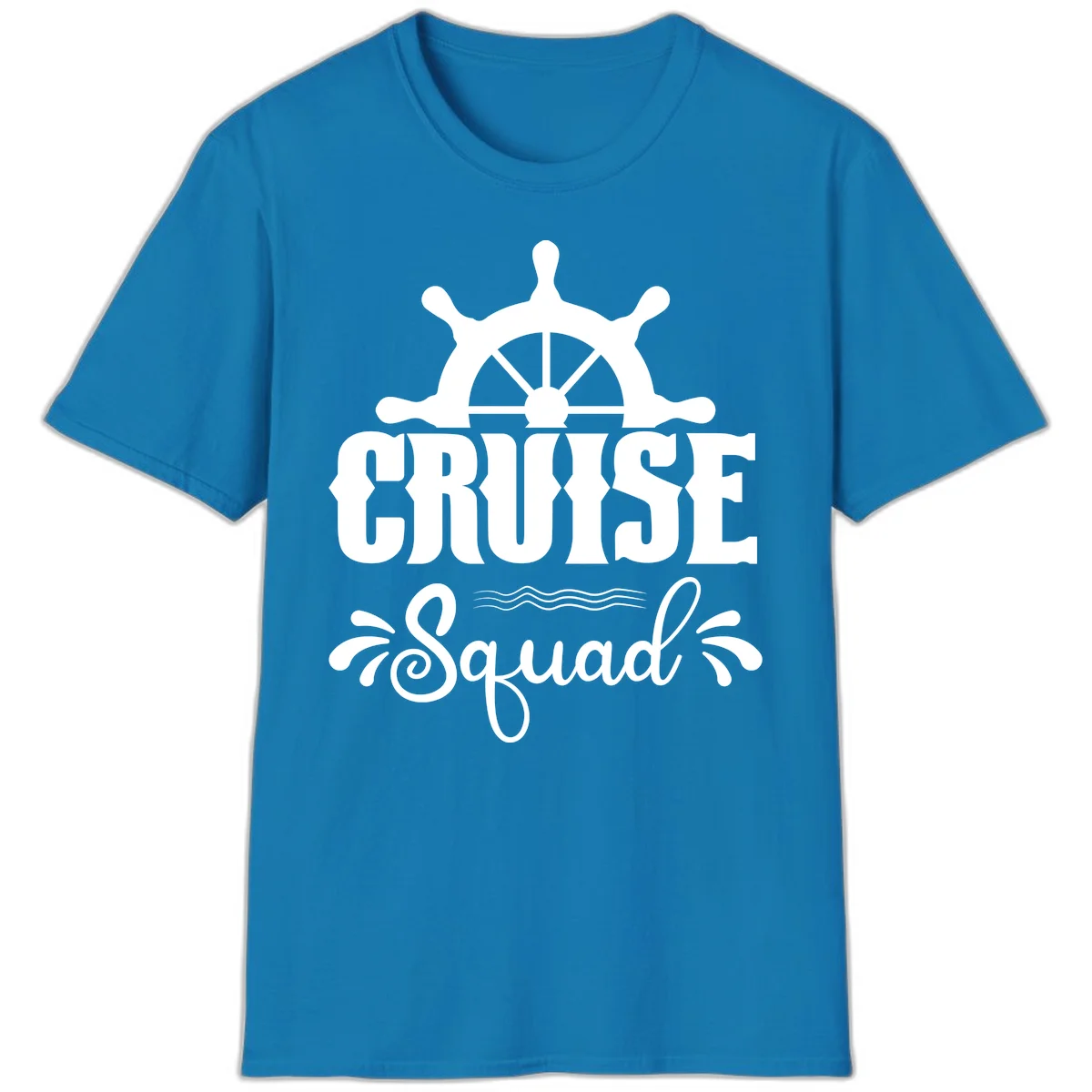 Cruise Squad Nautical Helm T-Shirt in Sapphire