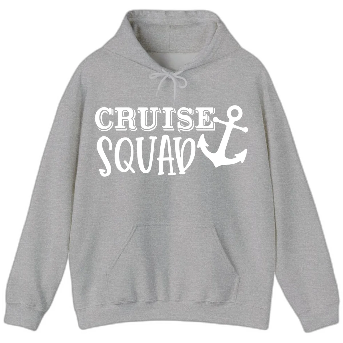 Cruise's Squad Anchor Hoodie in Sport Grey