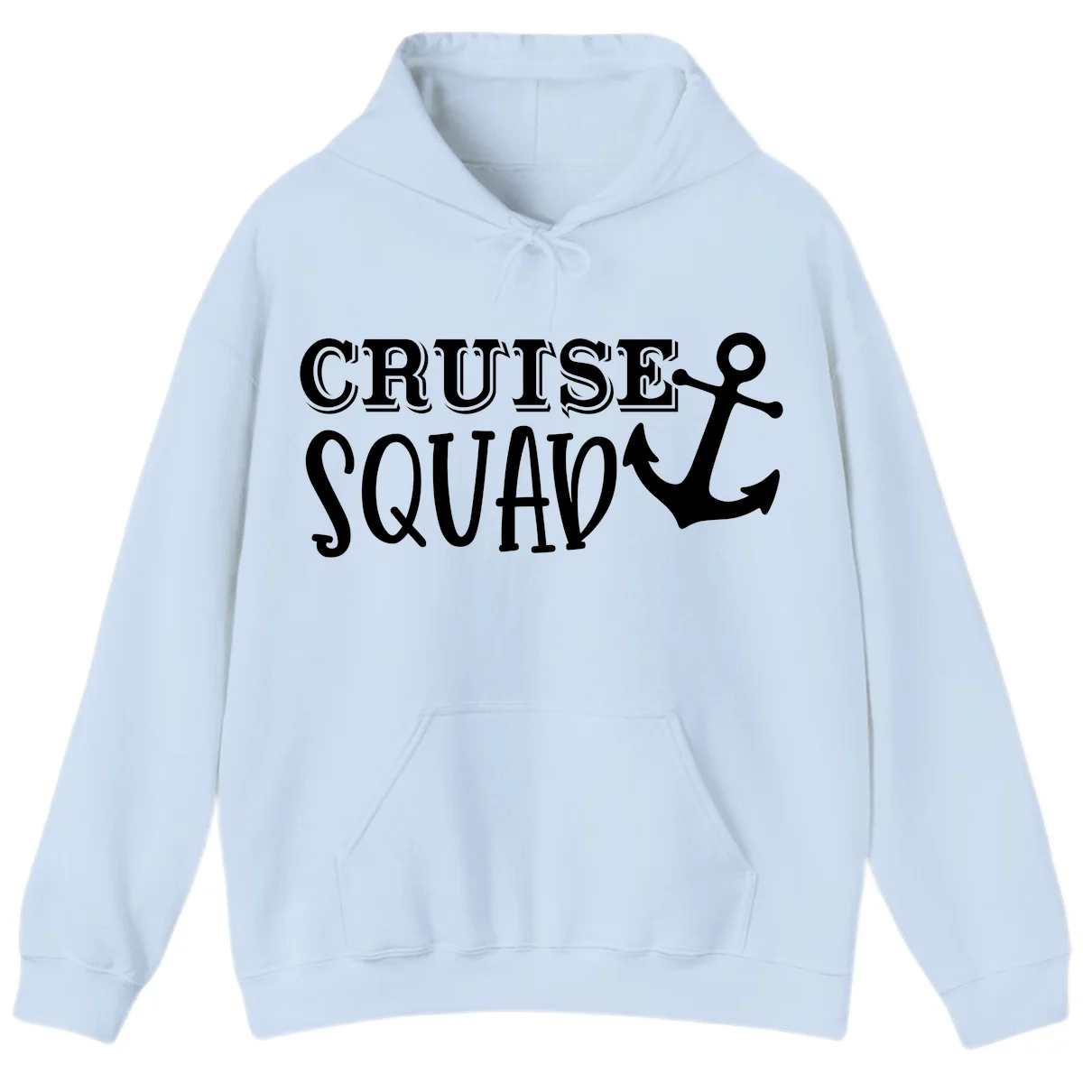Cruise's Squad Anchor Hoodie in Light Blue