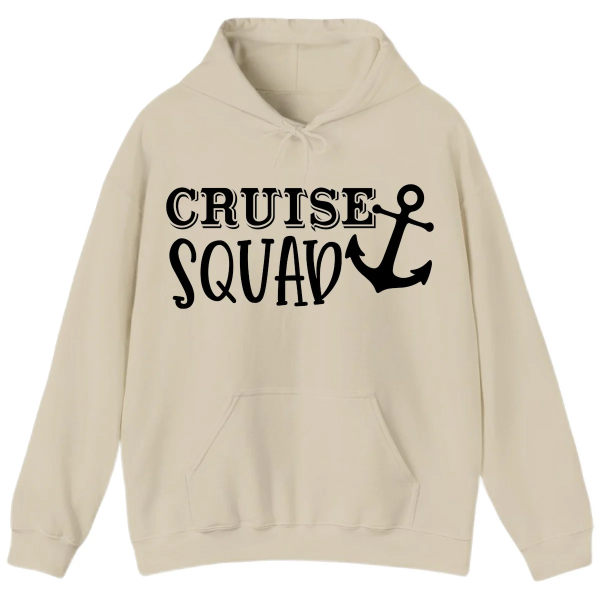 Cruise's Squad Anchor Hoodie in Sand