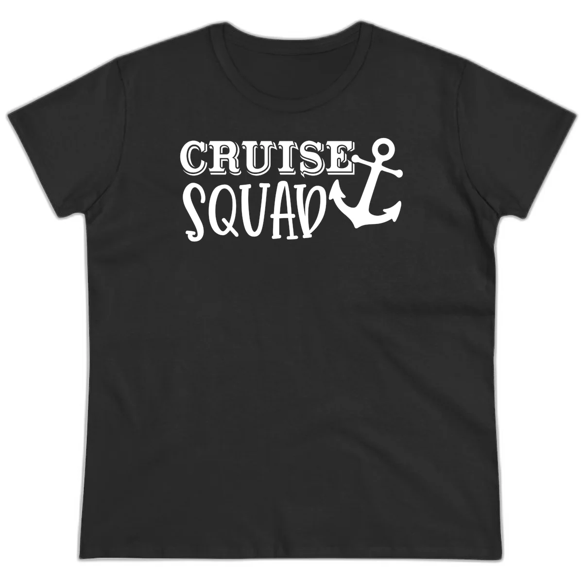 Cruise's Squad Anchor Ladies Tee in Black