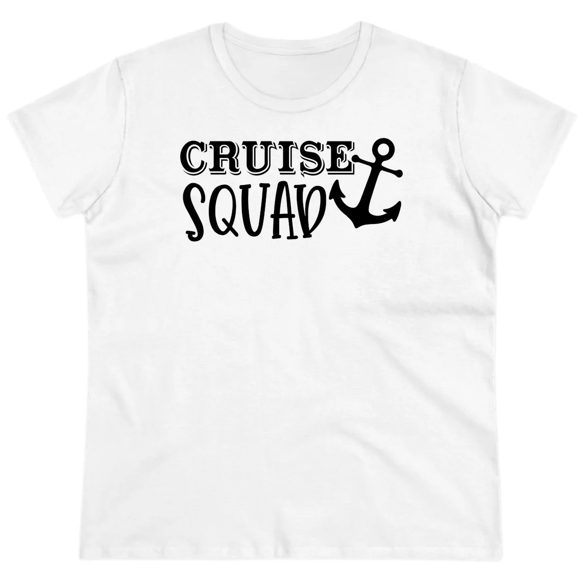 Cruise's Squad Anchor Ladies Tee in White