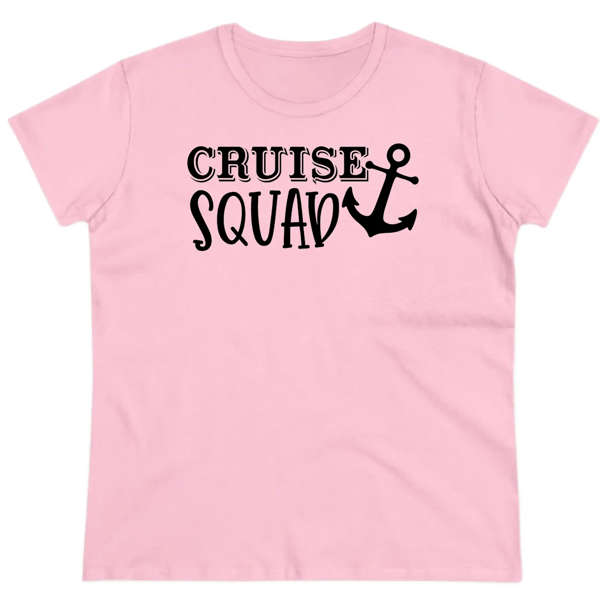 Cruise's Squad Anchor Ladies Tee in Light Pink