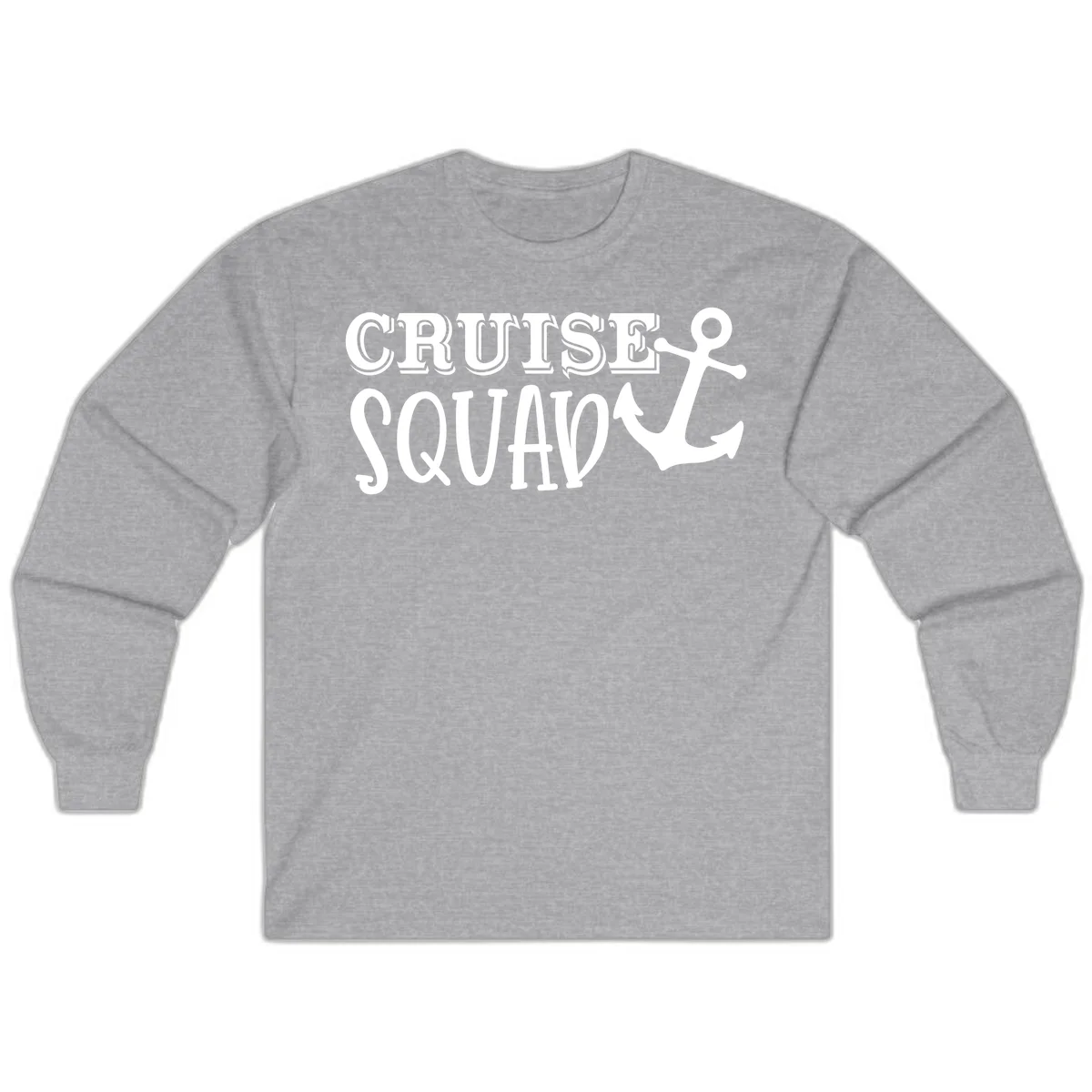 Cruise's Squad Anchor Long Sleeve in Sport Grey