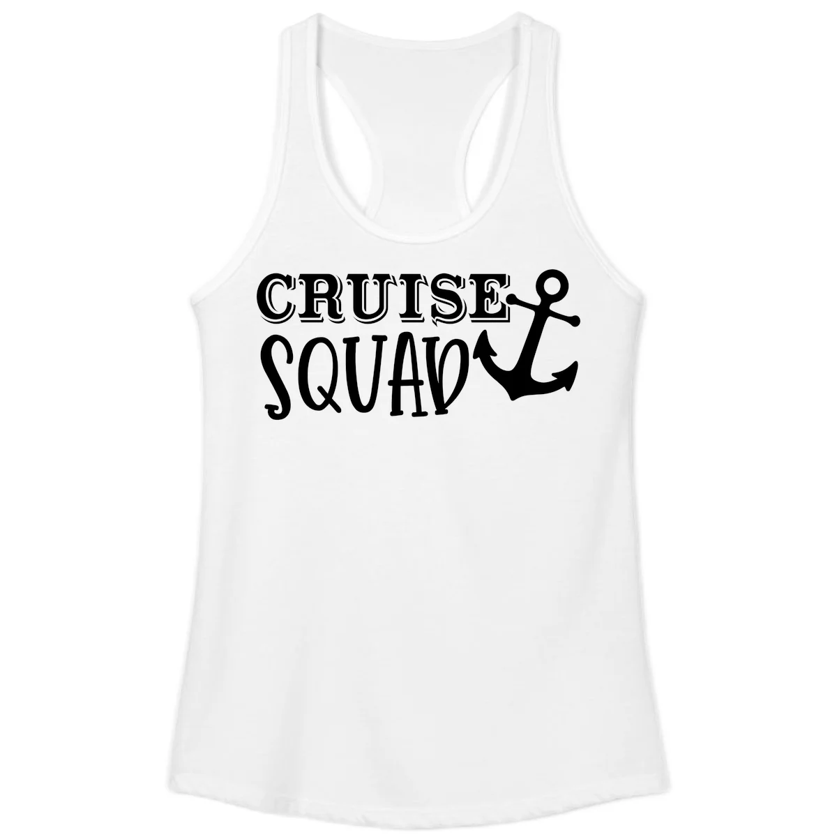 Cruise's Squad Anchor Ladies Tank in White