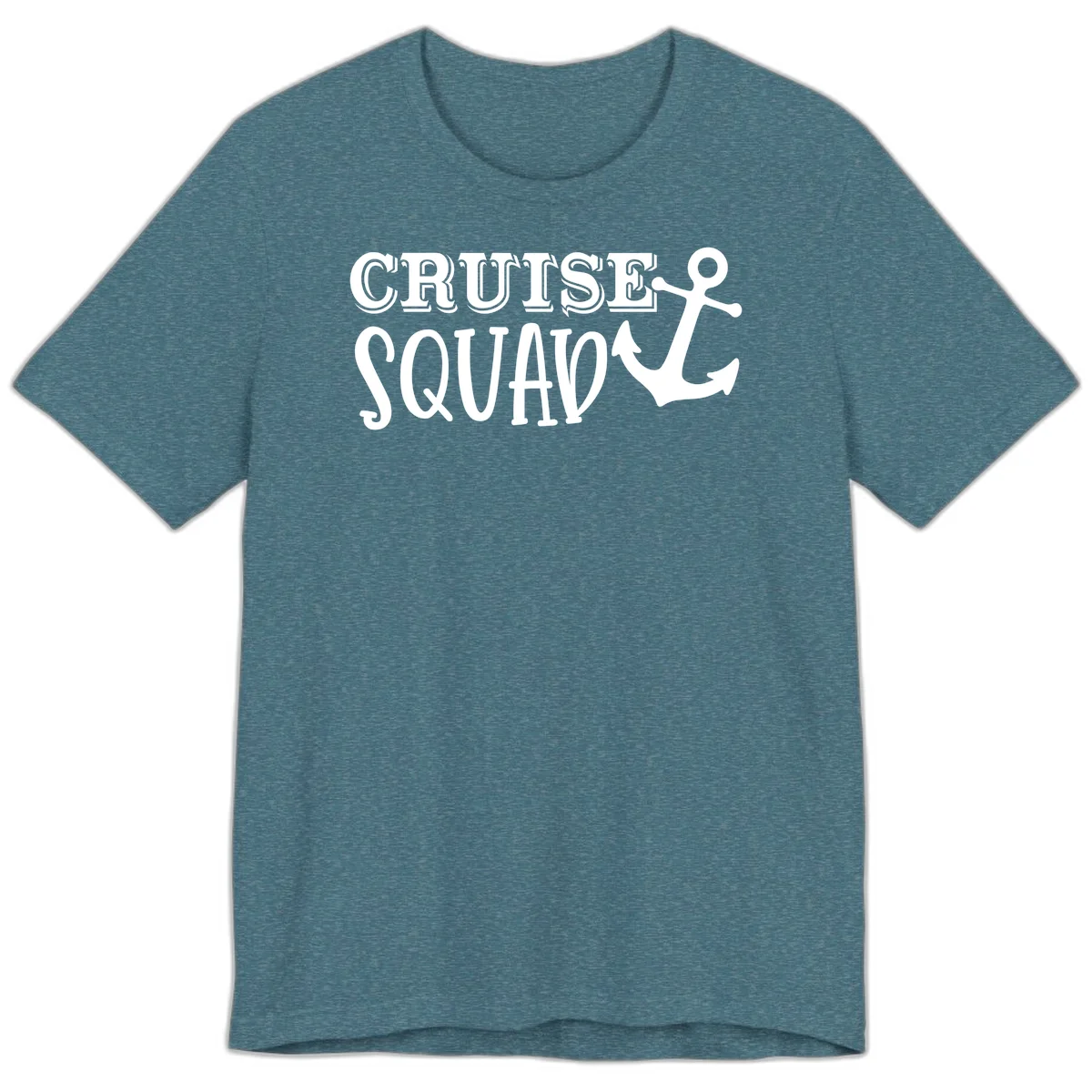 Cruise's Squad Anchor Premium T-Shirt in Heather Deep Teal
