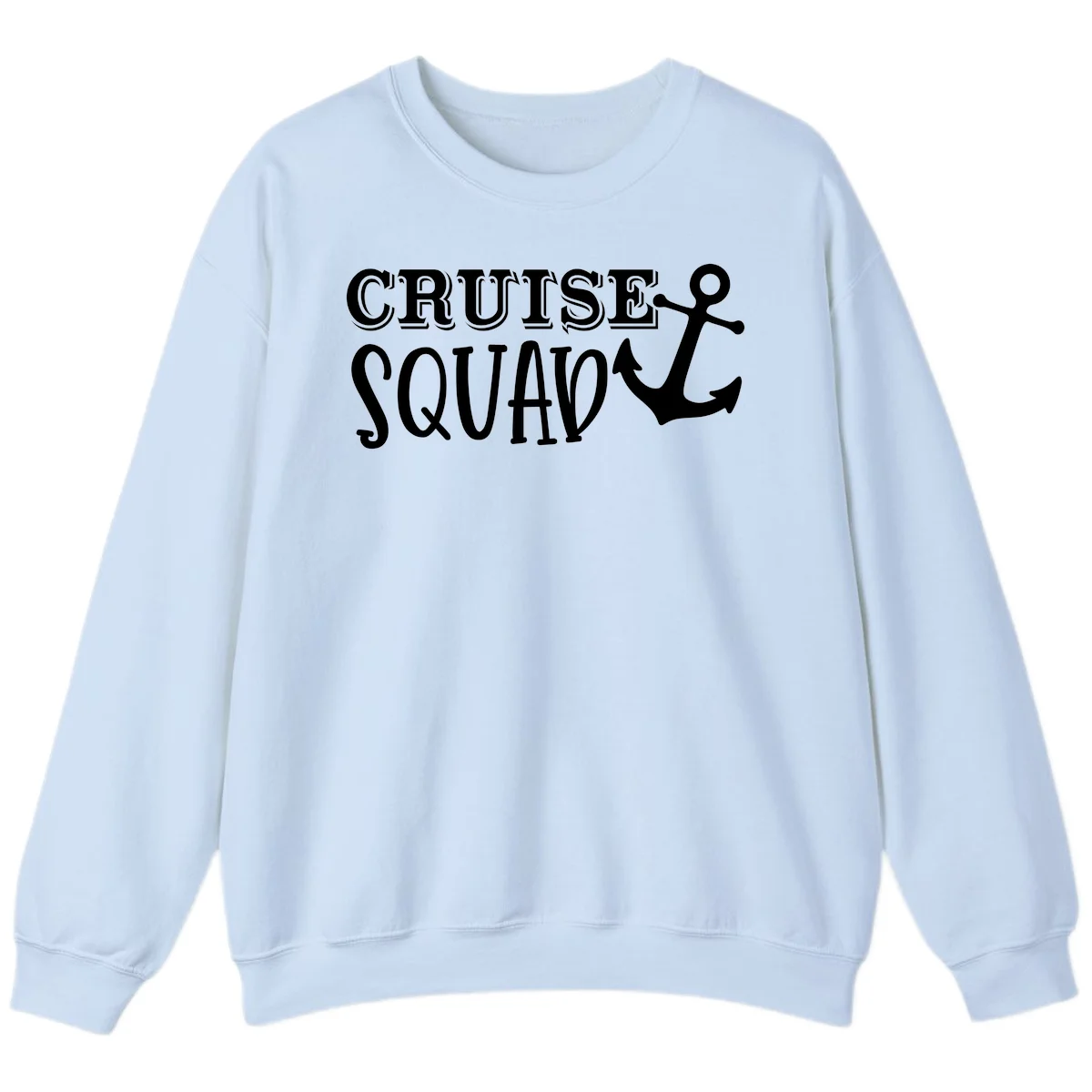 Cruise's Squad Anchor Sweatshirt in Light Blue