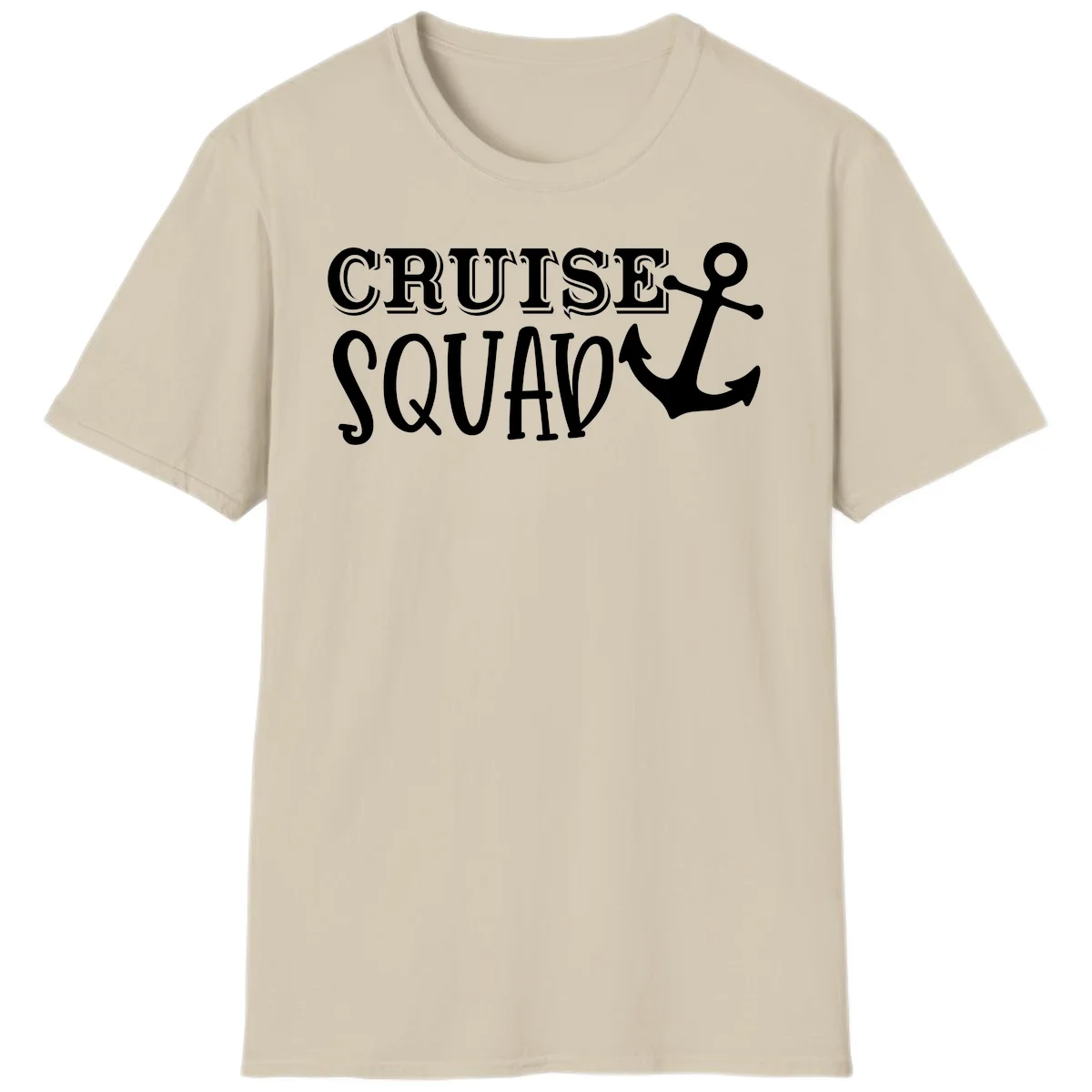 Cruise's Squad Anchor T-Shirt in Sand