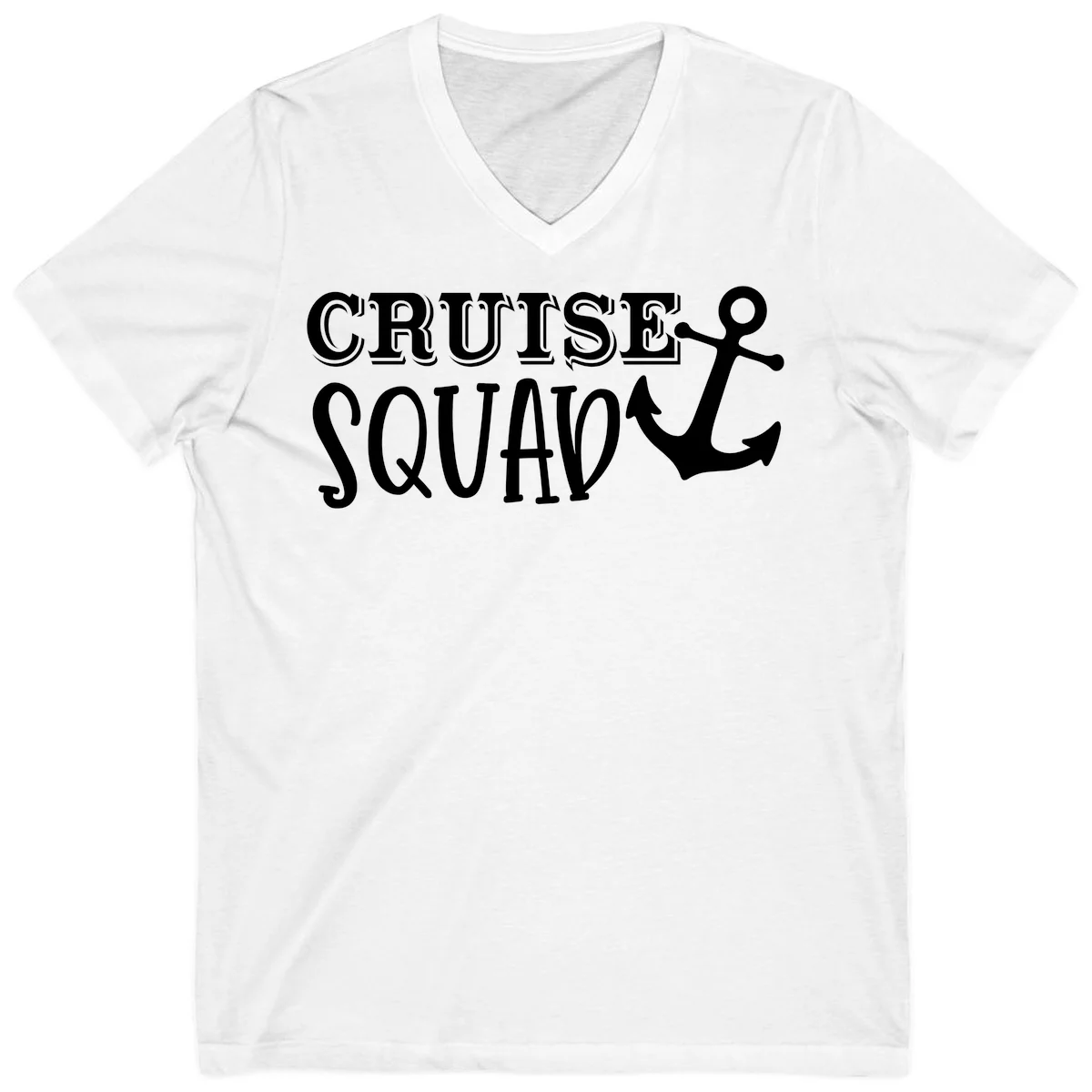 Cruise's Squad Anchor V-Neck in White