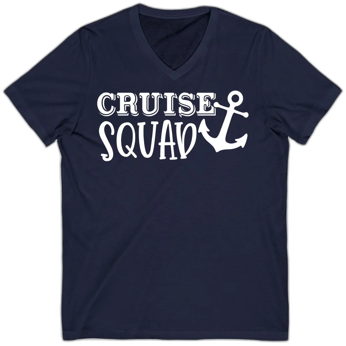 Cruise's Squad Anchor V-Neck in Navy