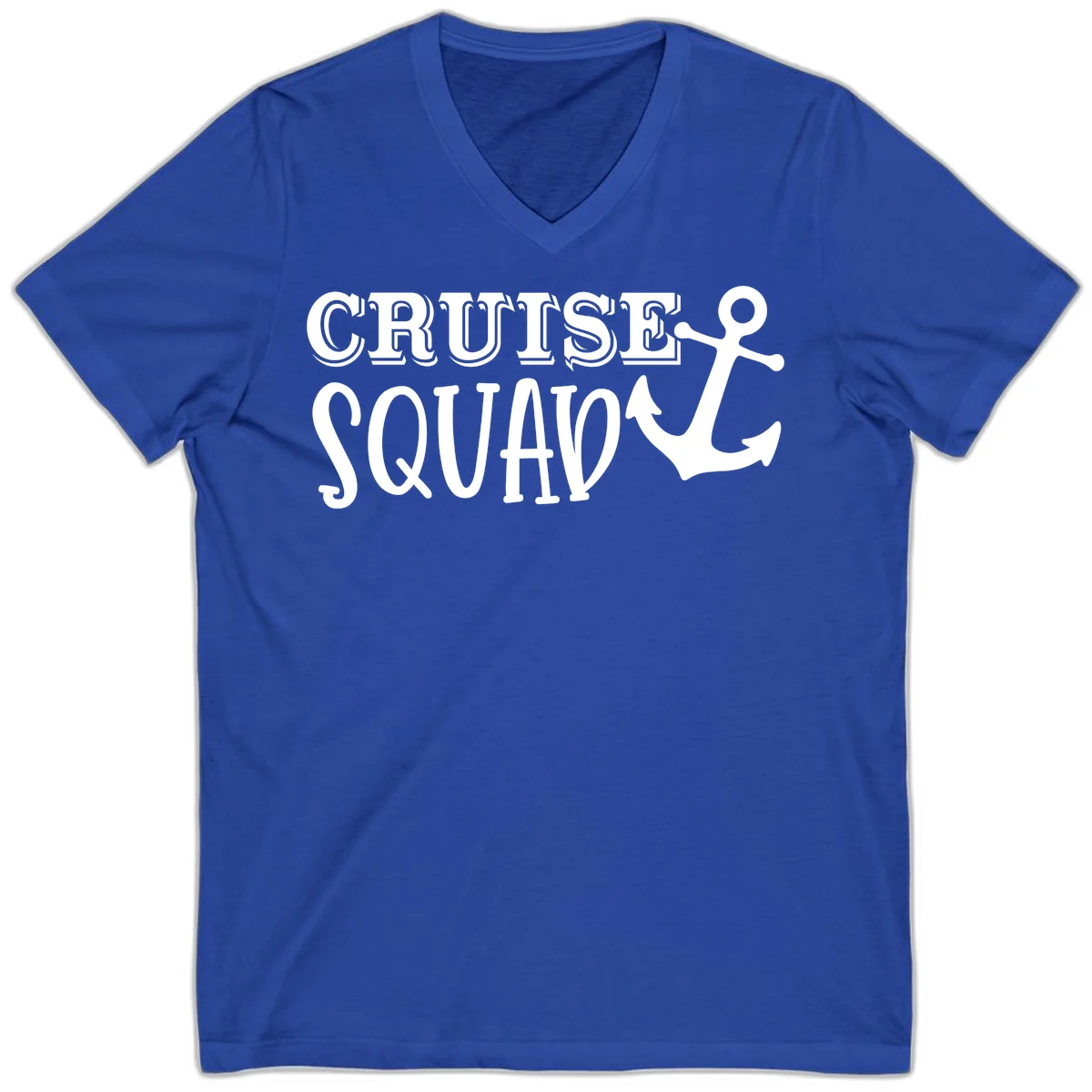 Cruise's Squad Anchor V-Neck in True Royal