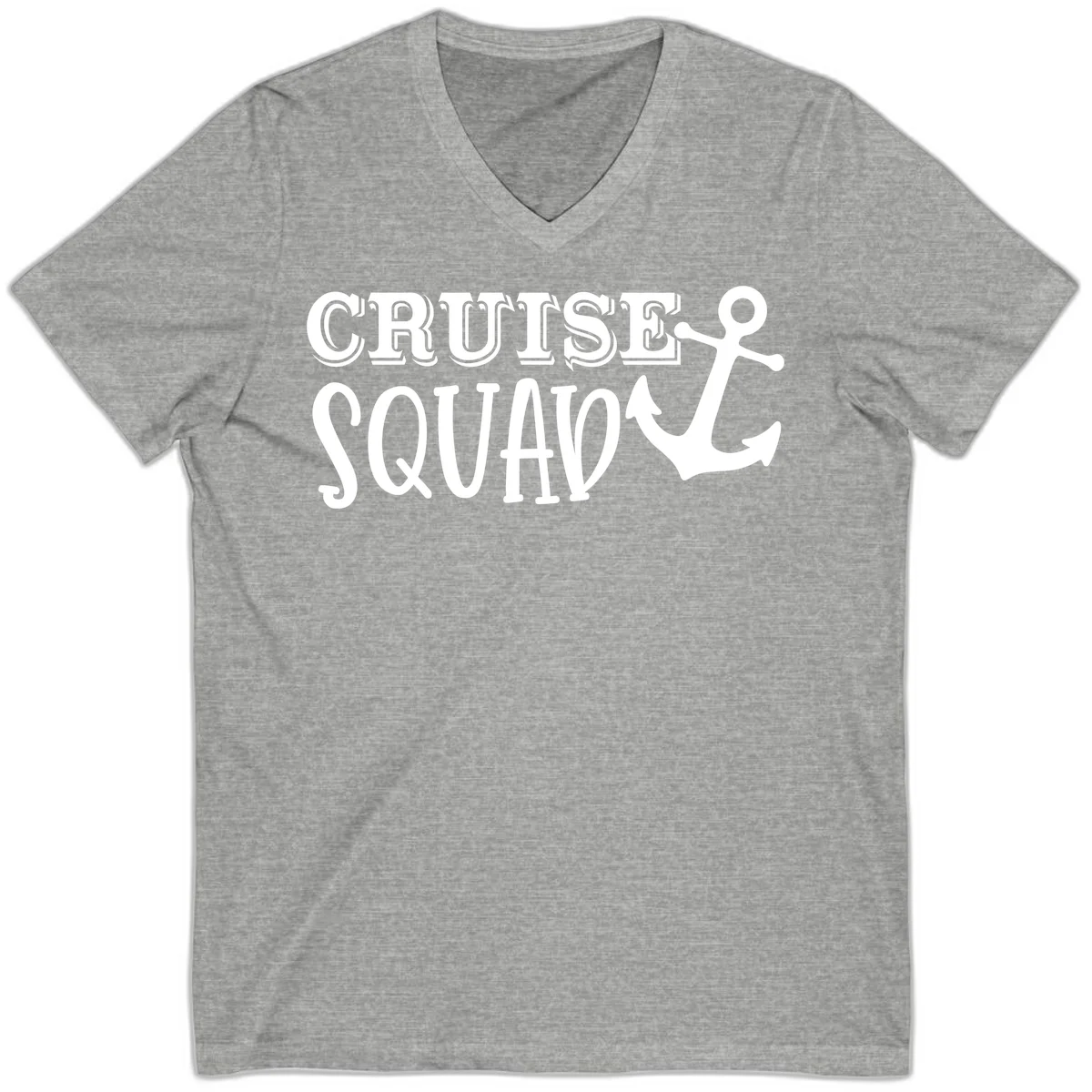 Cruise's Squad Anchor V-Neck in Athletic Heather