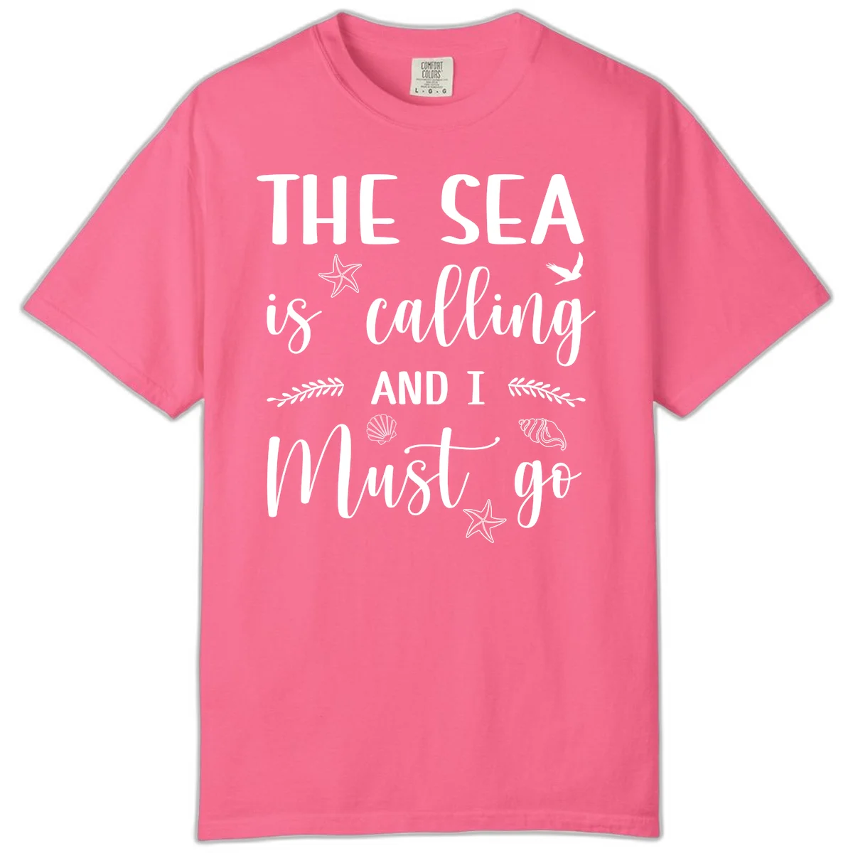 The Sea Is Calling Comfort Color in Crunchberry