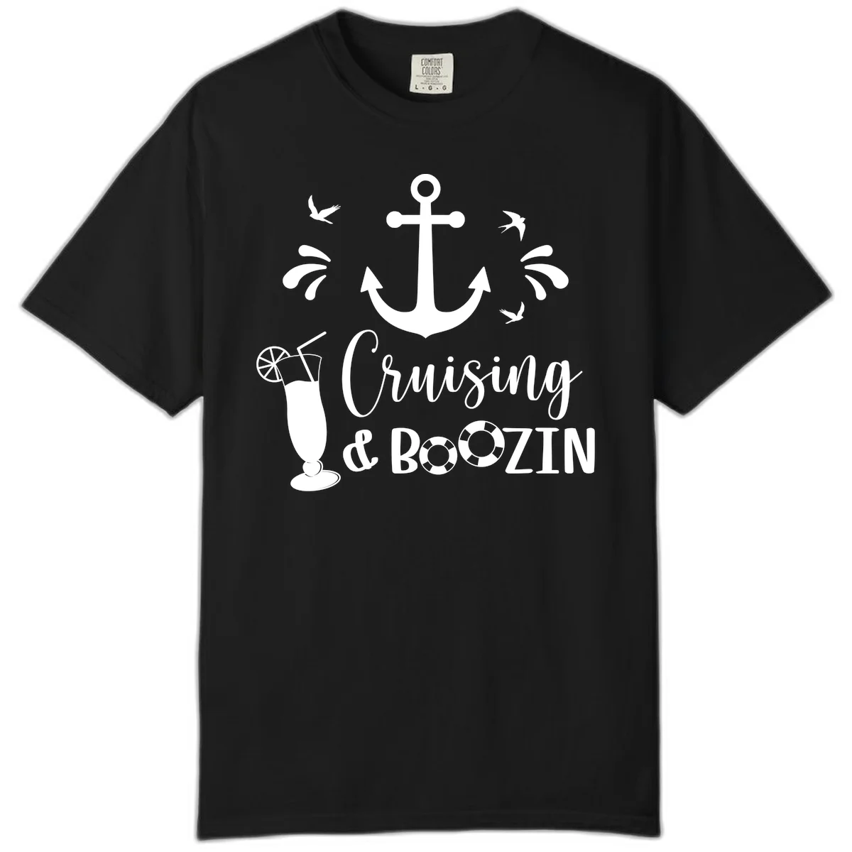 Cruising & Boozing Nautical Comfort Color in Black