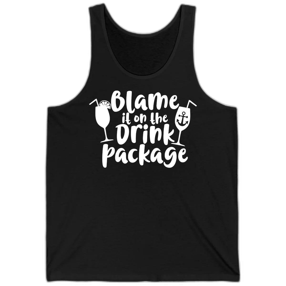 Blame It On The Drink Package Tank in Black