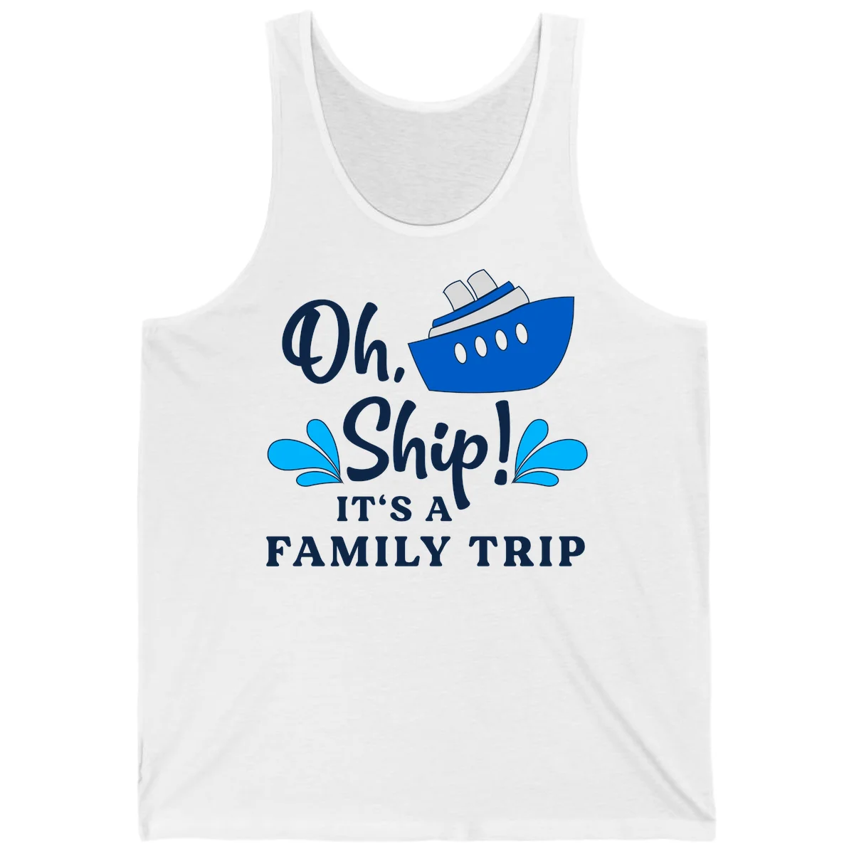 Oh Ship It's A Family Trip Tank in White