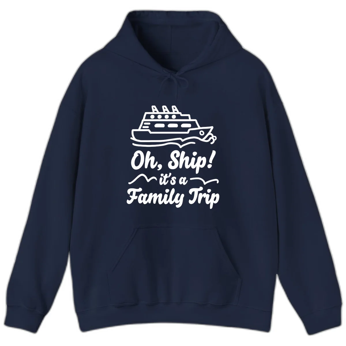 Oh Ship Family Trip Hoodie in Navy