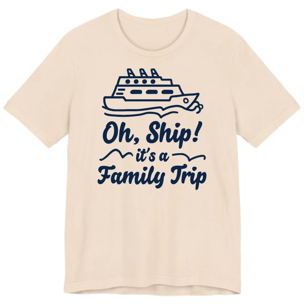 Oh Ship Family Trip Premium T-Shirt in Soft Cream