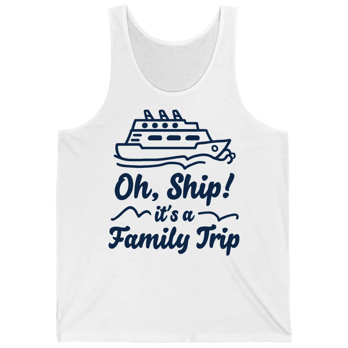 Oh Ship Family Trip Tank in White