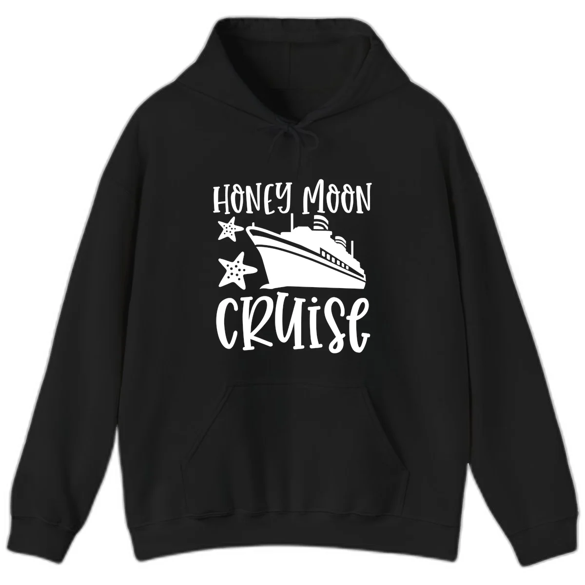Honey Moon Cruise Hoodie in Black