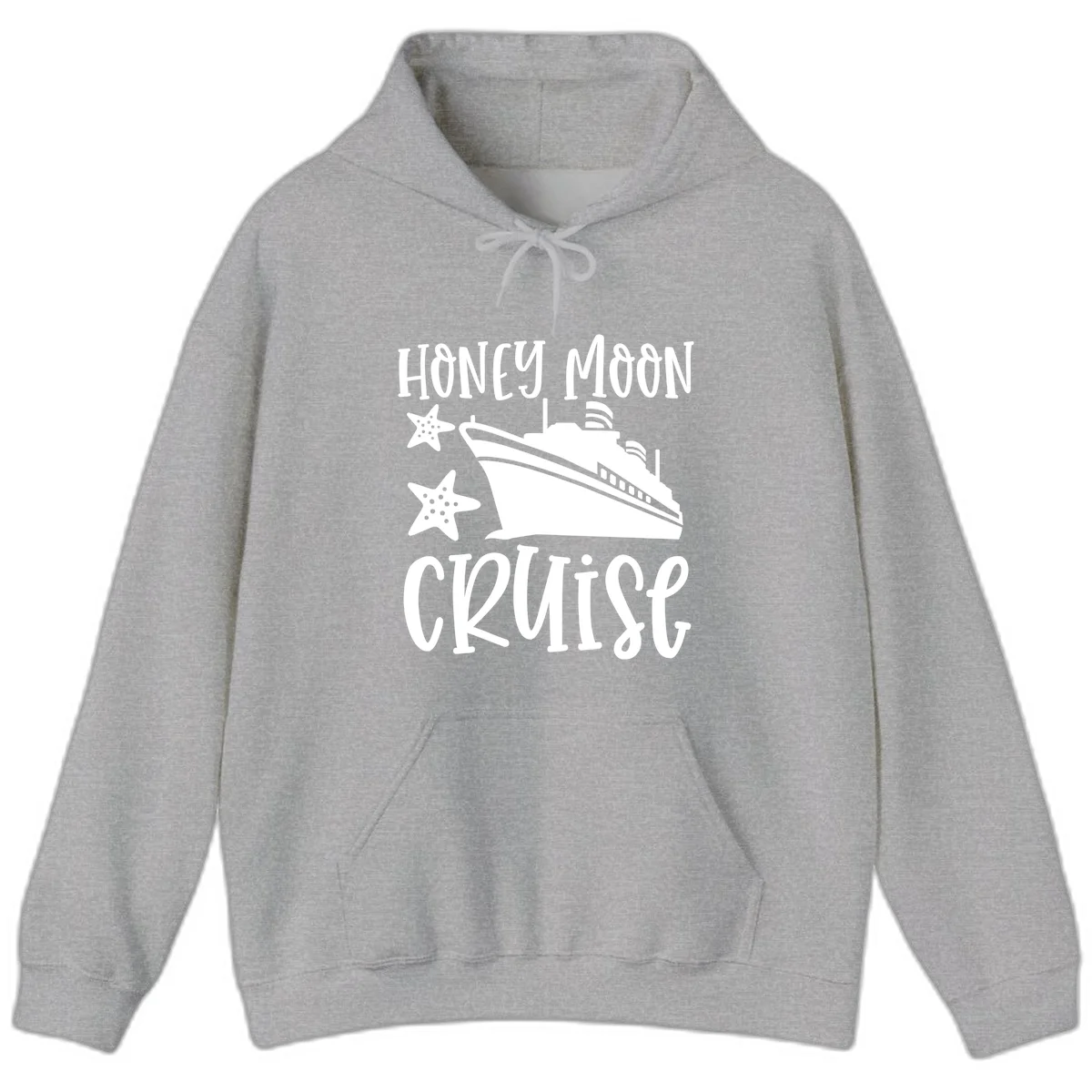 Honey Moon Cruise Hoodie in Sport Grey