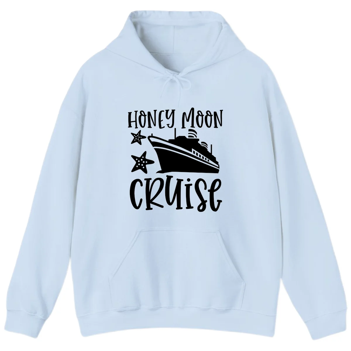 Honey Moon Cruise Hoodie in Light Blue