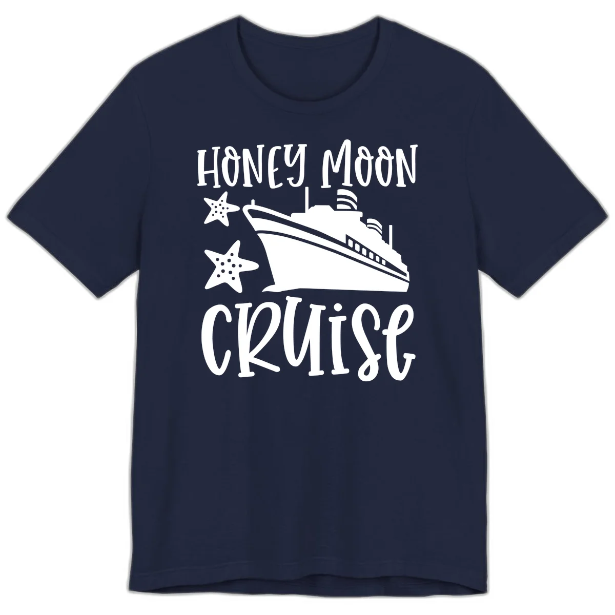 Honey Moon Cruise Premium T-Shirt in Navy