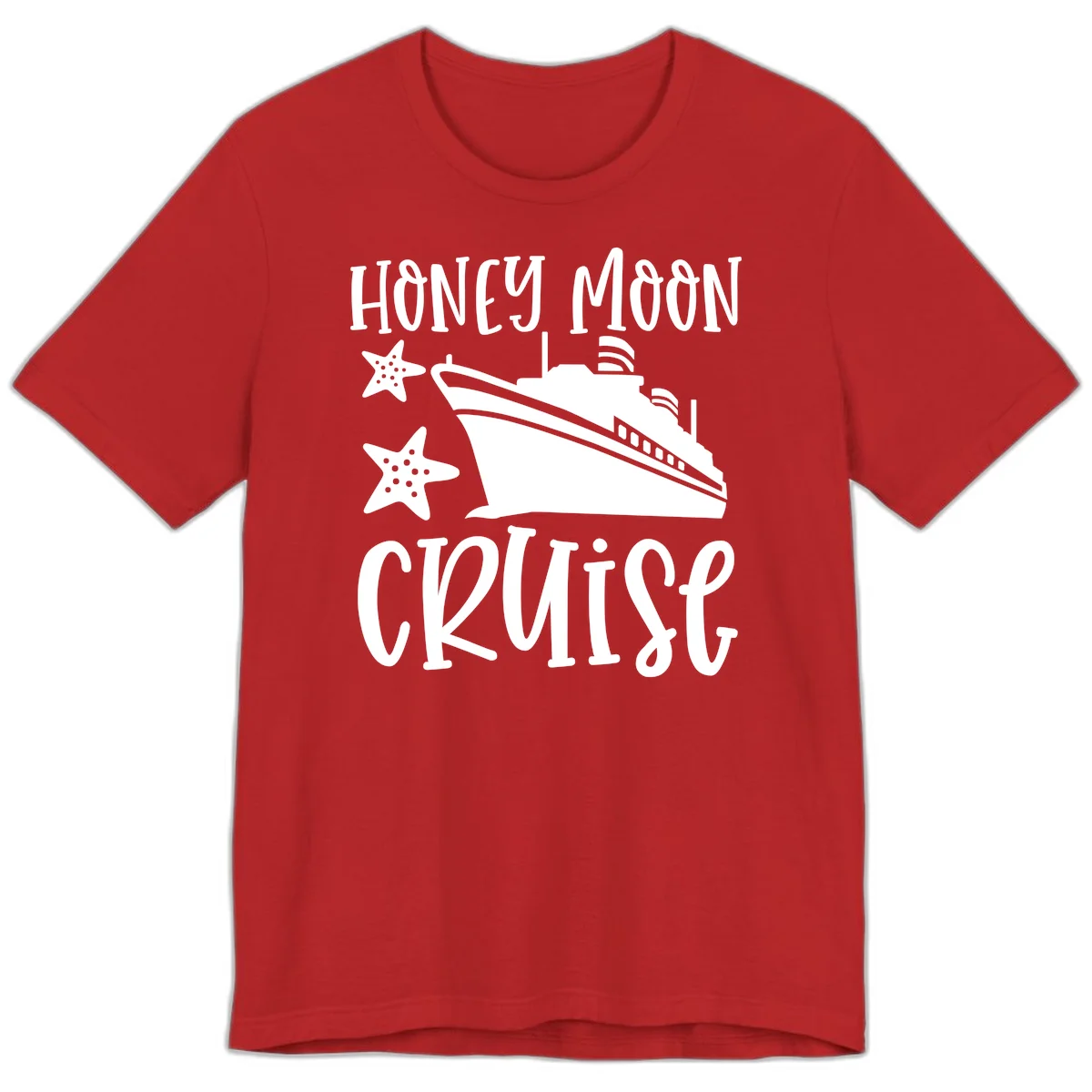 Honey Moon Cruise Premium T-Shirt in Red