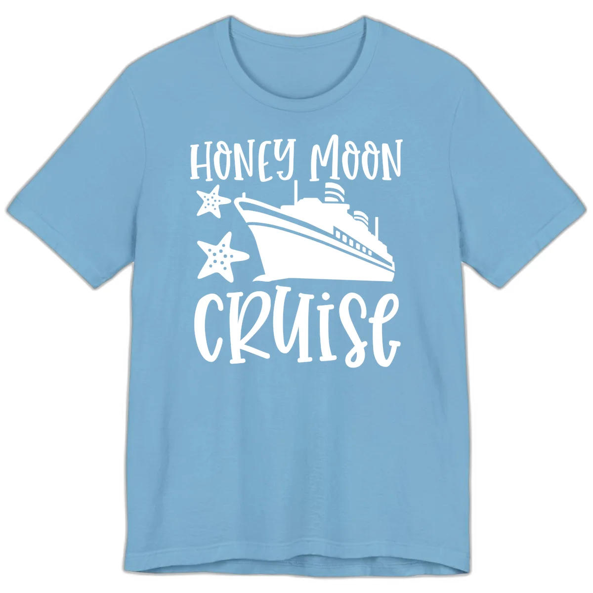 Honey Moon Cruise Premium T-Shirt in Ocean Blue
