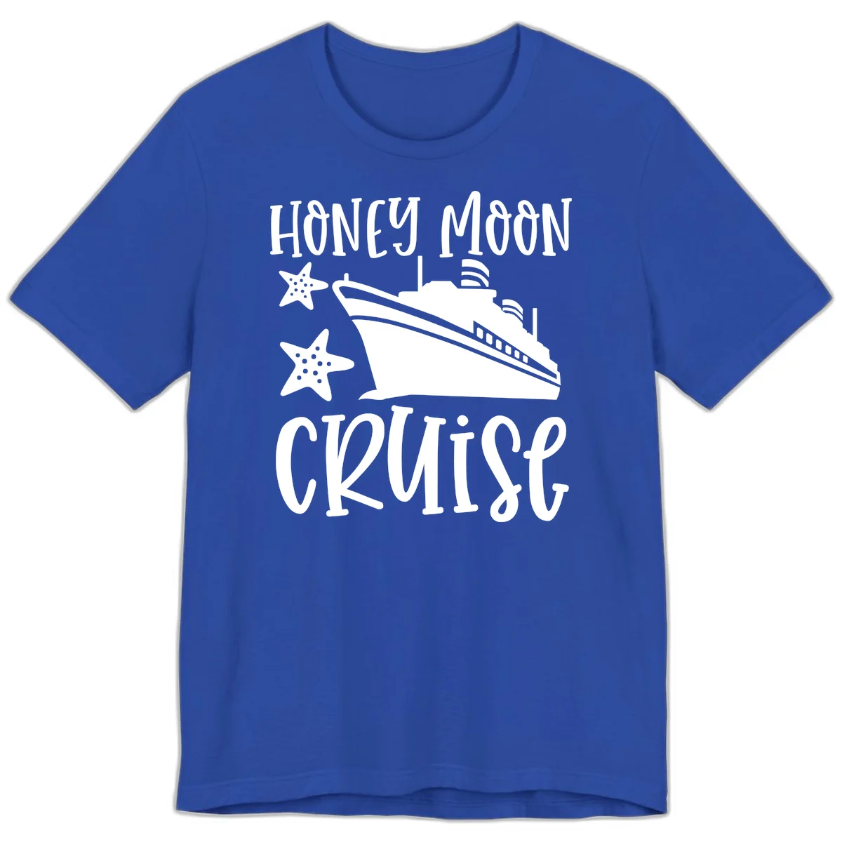 Honey Moon Cruise Premium T-Shirt in True Royal