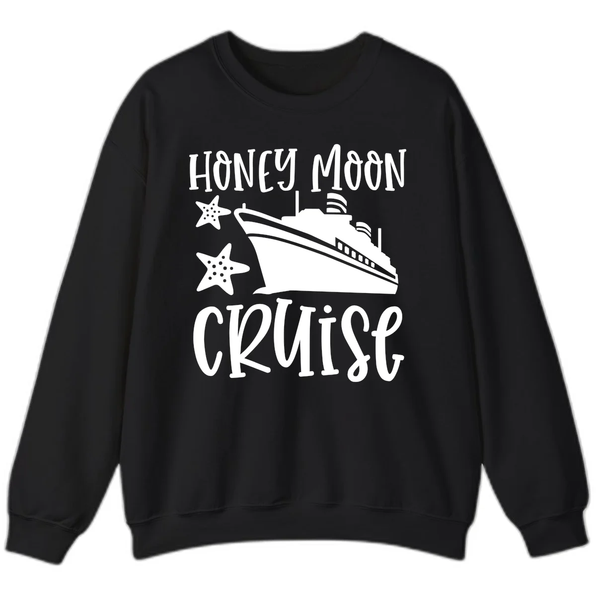 Honey Moon Cruise Sweatshirt in Black