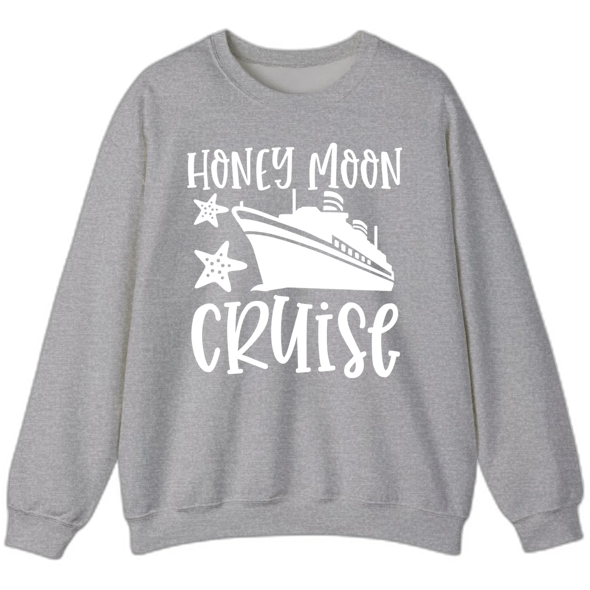 Honey Moon Cruise Sweatshirt in Sport Grey