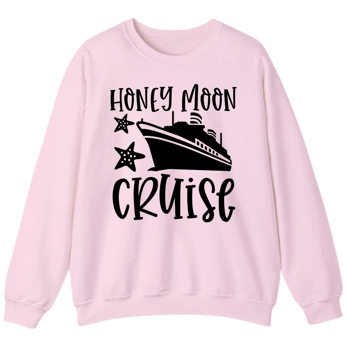 Honey Moon Cruise Sweatshirt in Light Pink