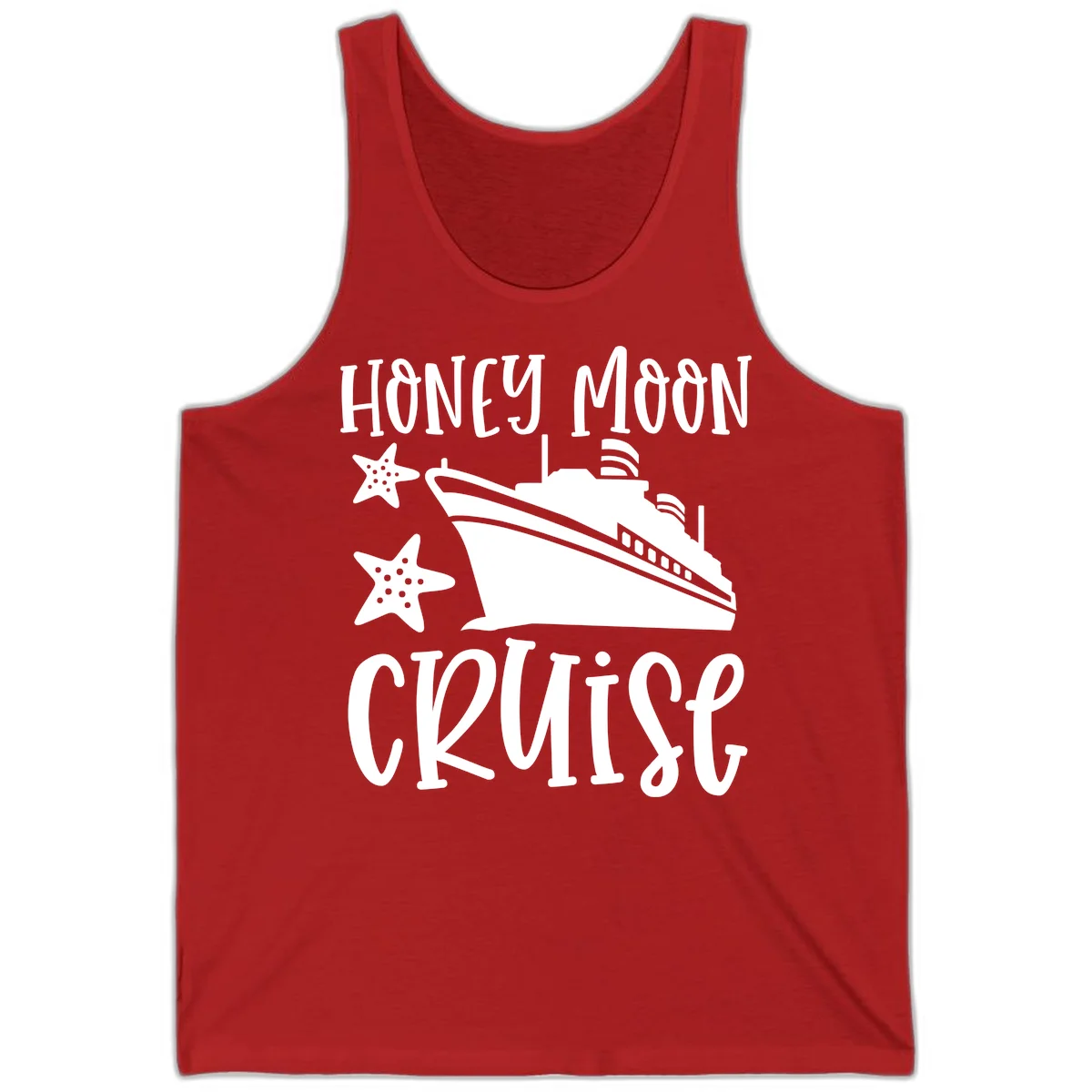 Honey Moon Cruise Tank Top in Red