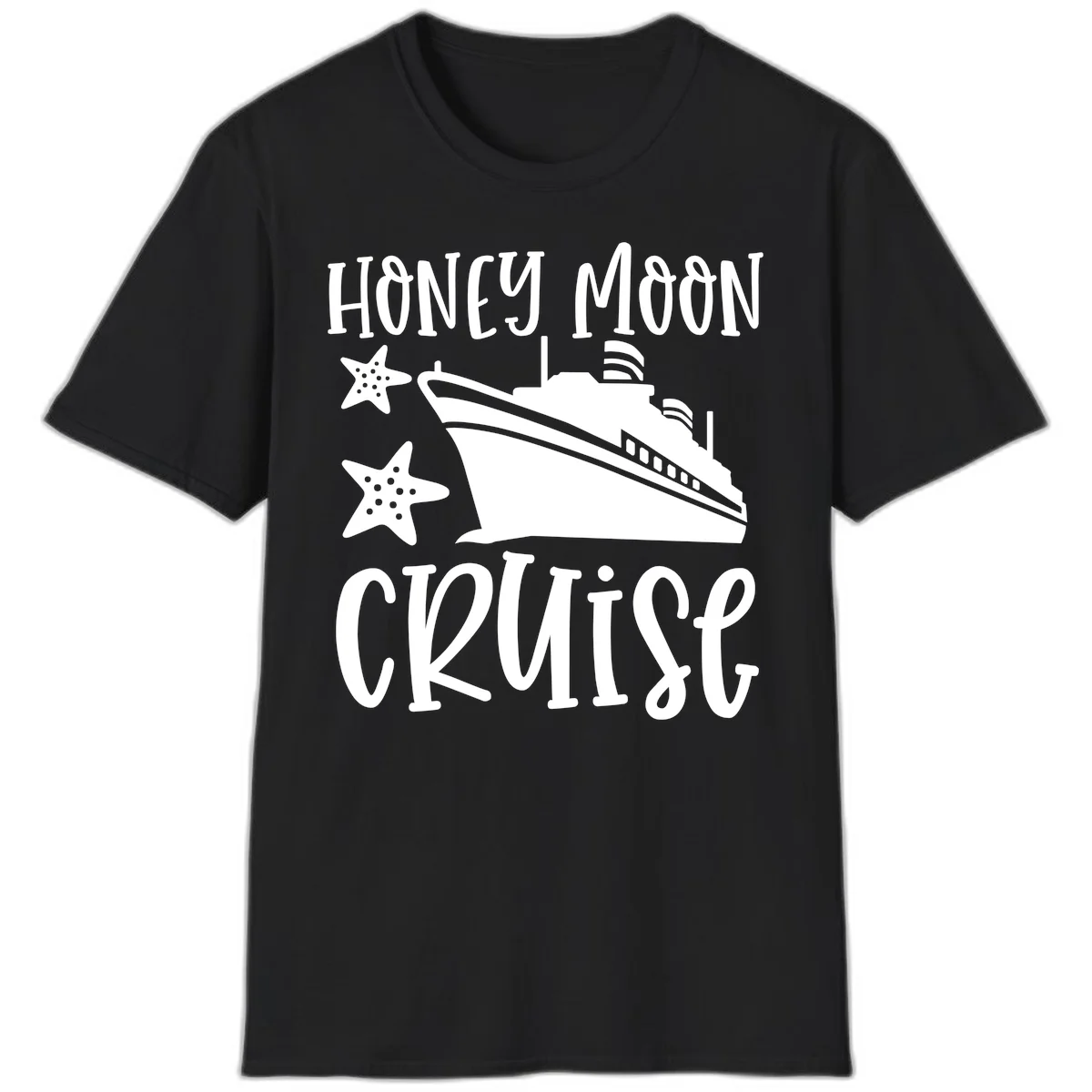 Honey Moon Cruise T-Shirt in Black