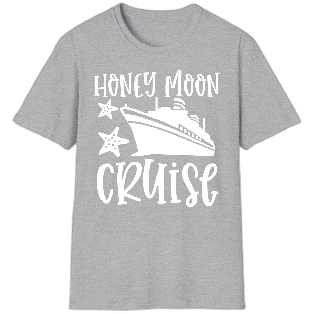 Honey Moon Cruise T-Shirt in Sport Grey