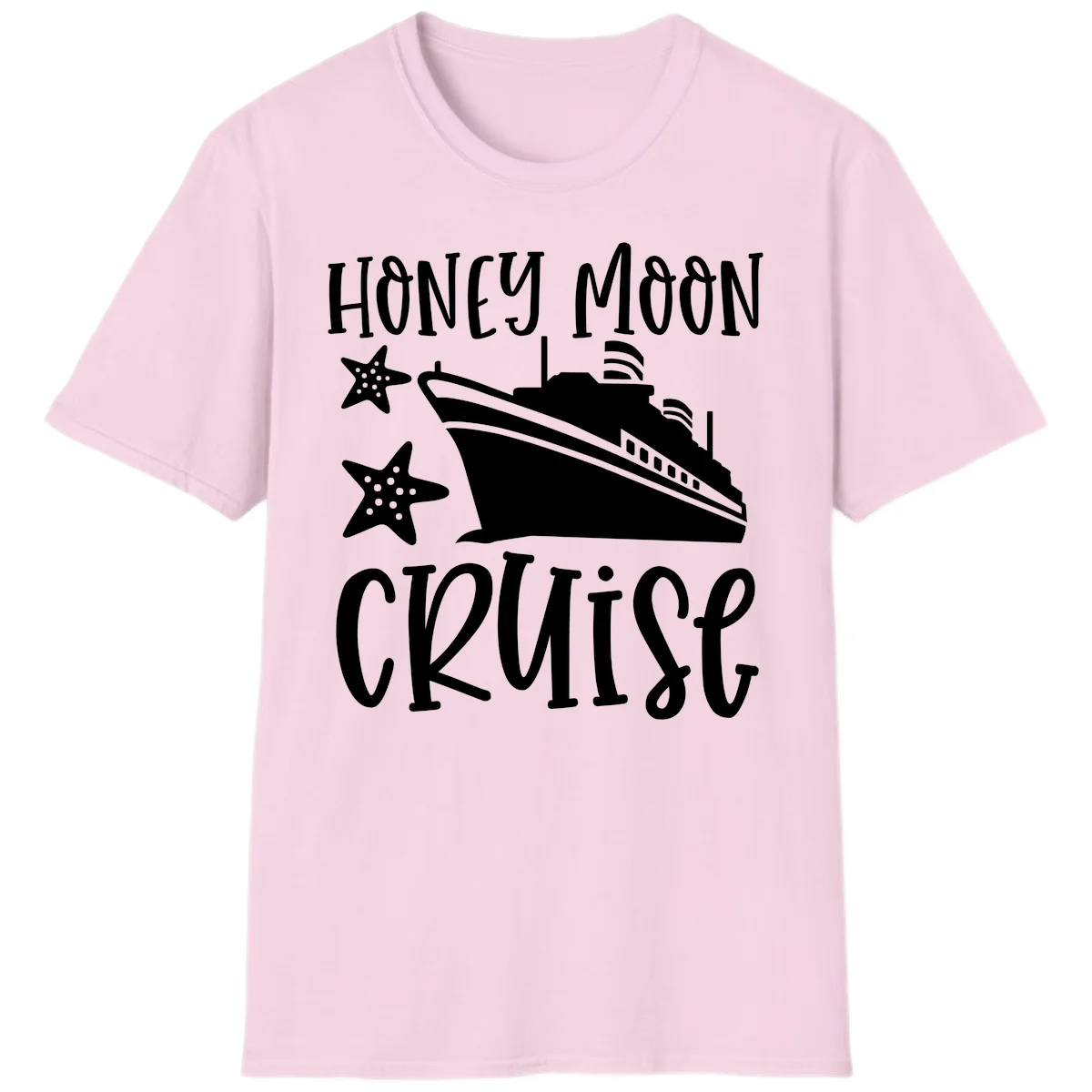 Honey Moon Cruise T-Shirt in Light Pink
