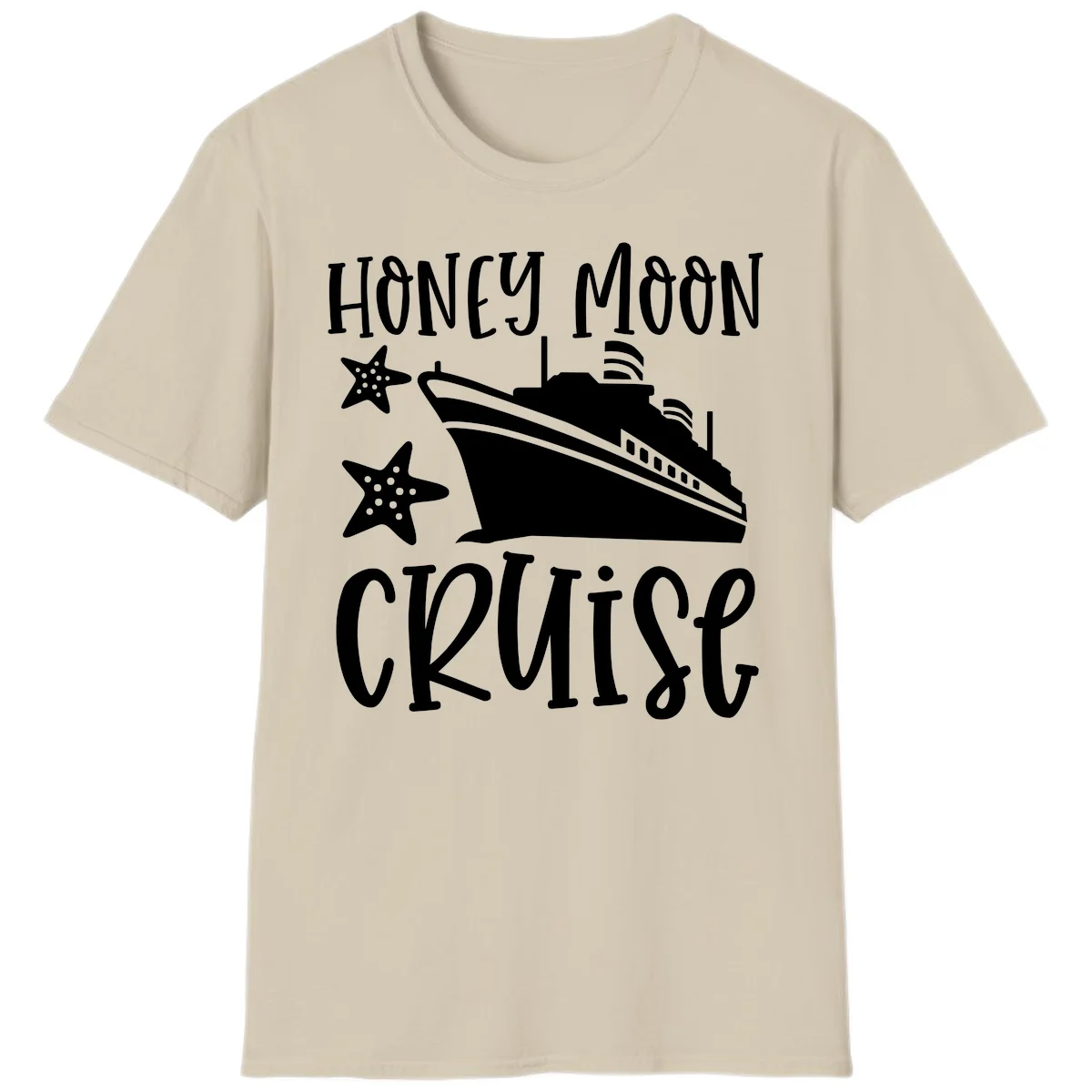 Honey Moon Cruise T-Shirt in Sand